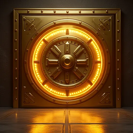 Golden Vault pokie artwork at Lucky Green Casino