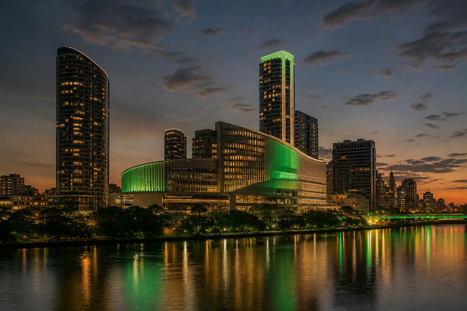 Editorial city guide graphic for Lucky Green Casino readers in Brisbane, QLD