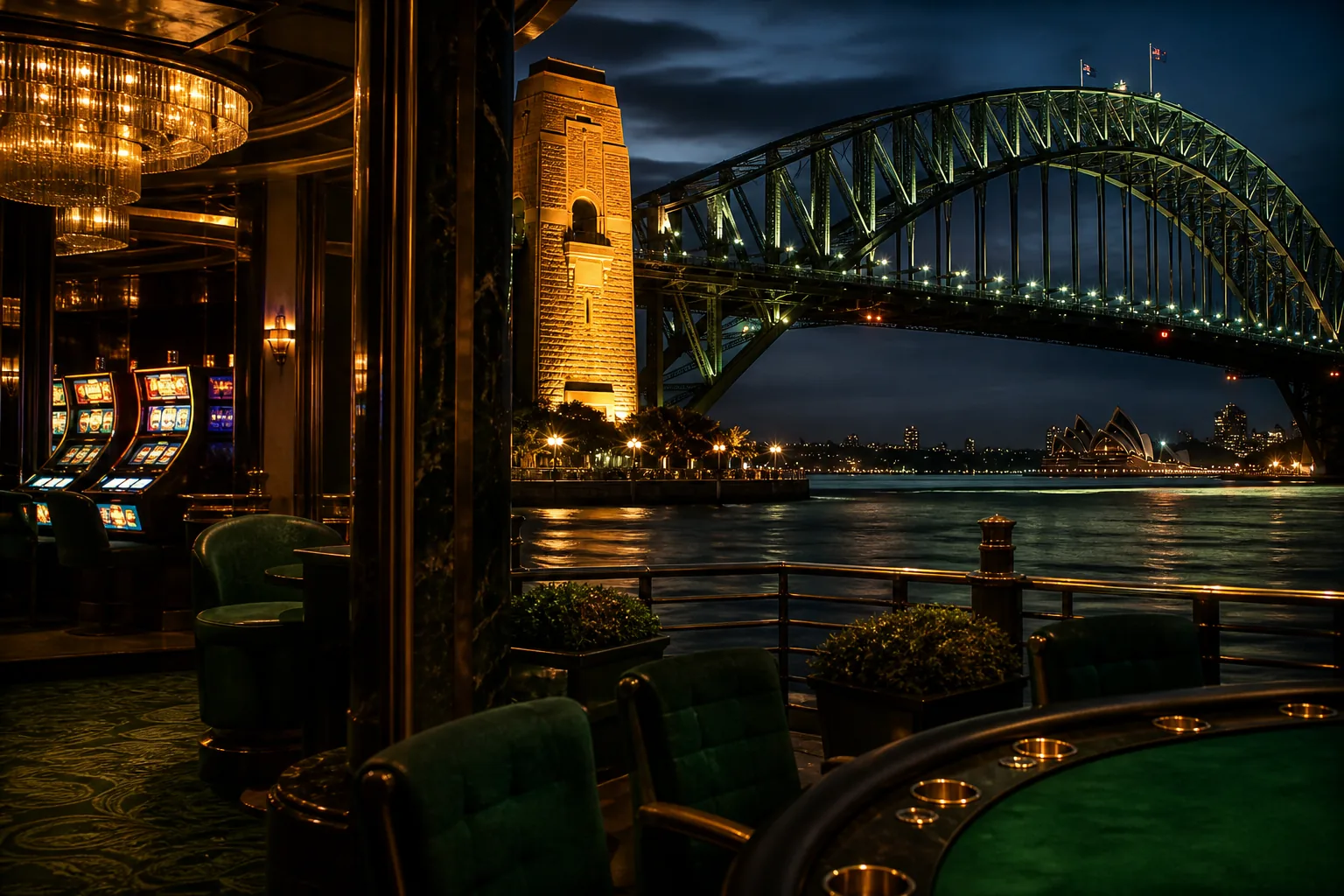 Editorial city guide graphic for Lucky Green Casino readers in Sydney, NSW